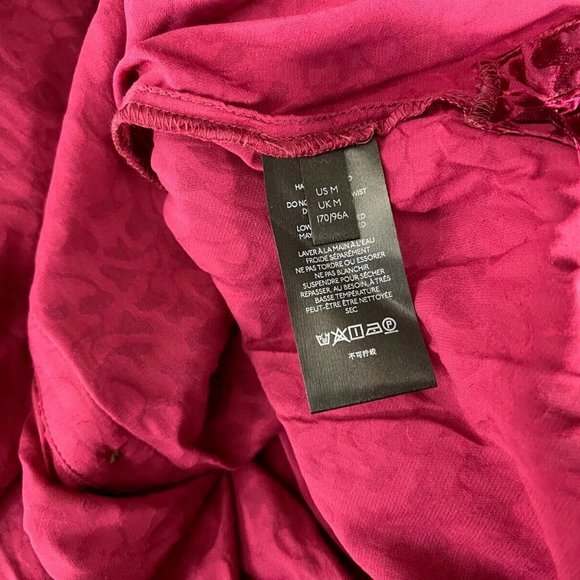 Anthropologie Velvet Burnout‎ Blouse Women M NWT Button-Up 3/4 Sleeve Tunic Top - Picture 11 of 16